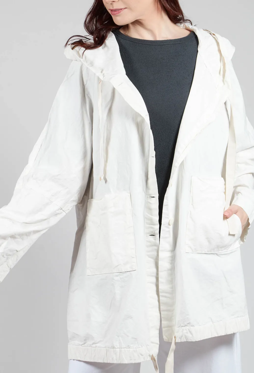 Hooded Parka CC in Milk