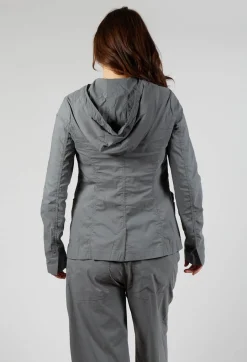 Hooded Utility Jacket in Rock