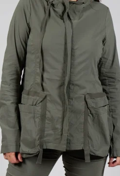Hooded Utility Jacket in Camp