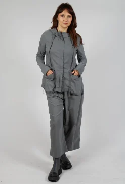 Hooded Utility Jacket in Rock