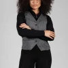 Hooded Waistcoat in Grey