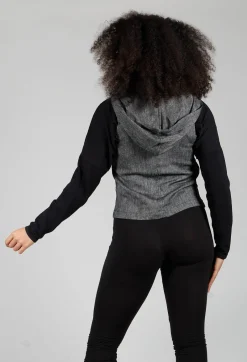 Hooded Waistcoat in Grey