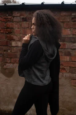 Hooded Waistcoat in Grey