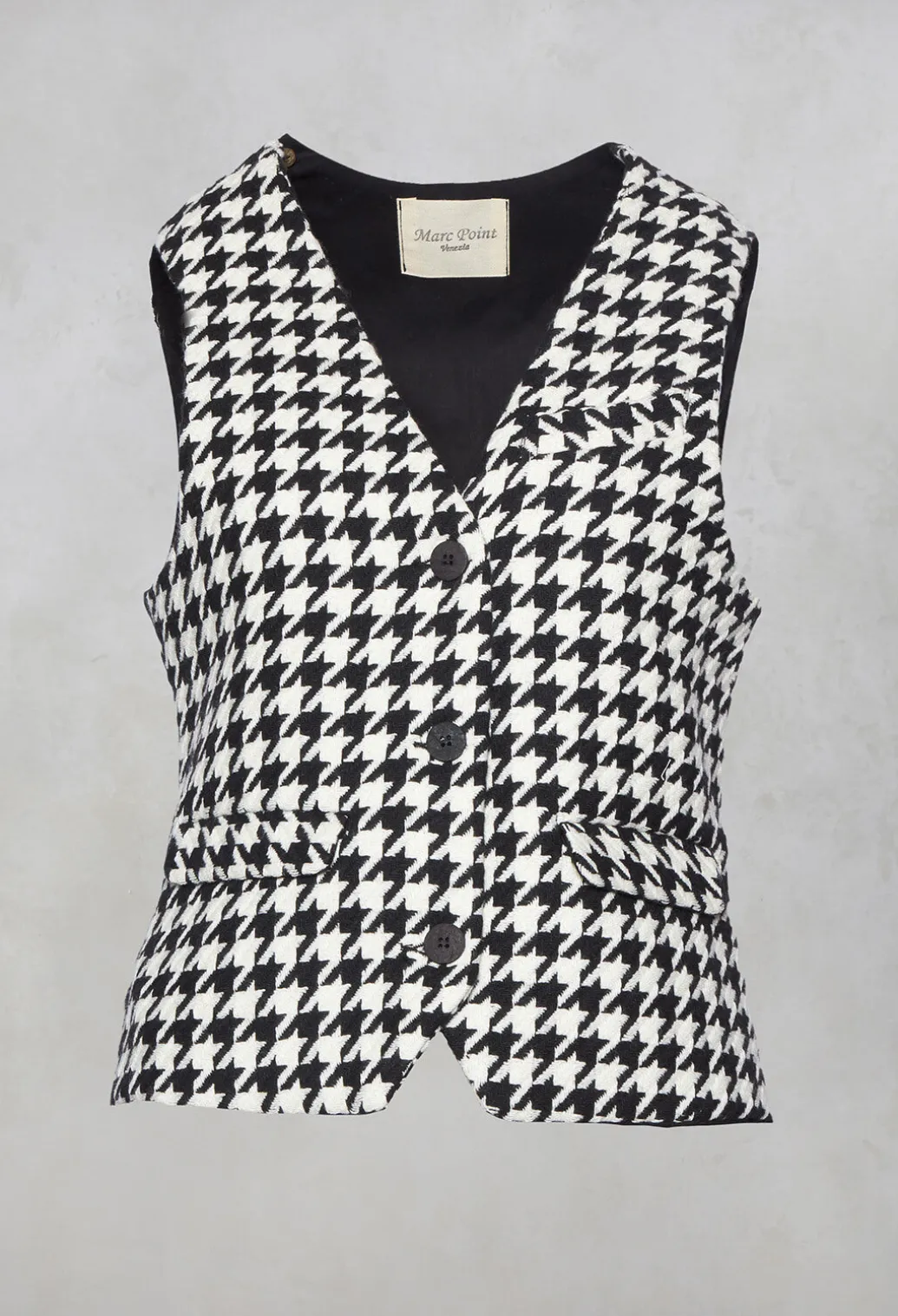 Hounds Tooth Printed Waistcoat in 1000