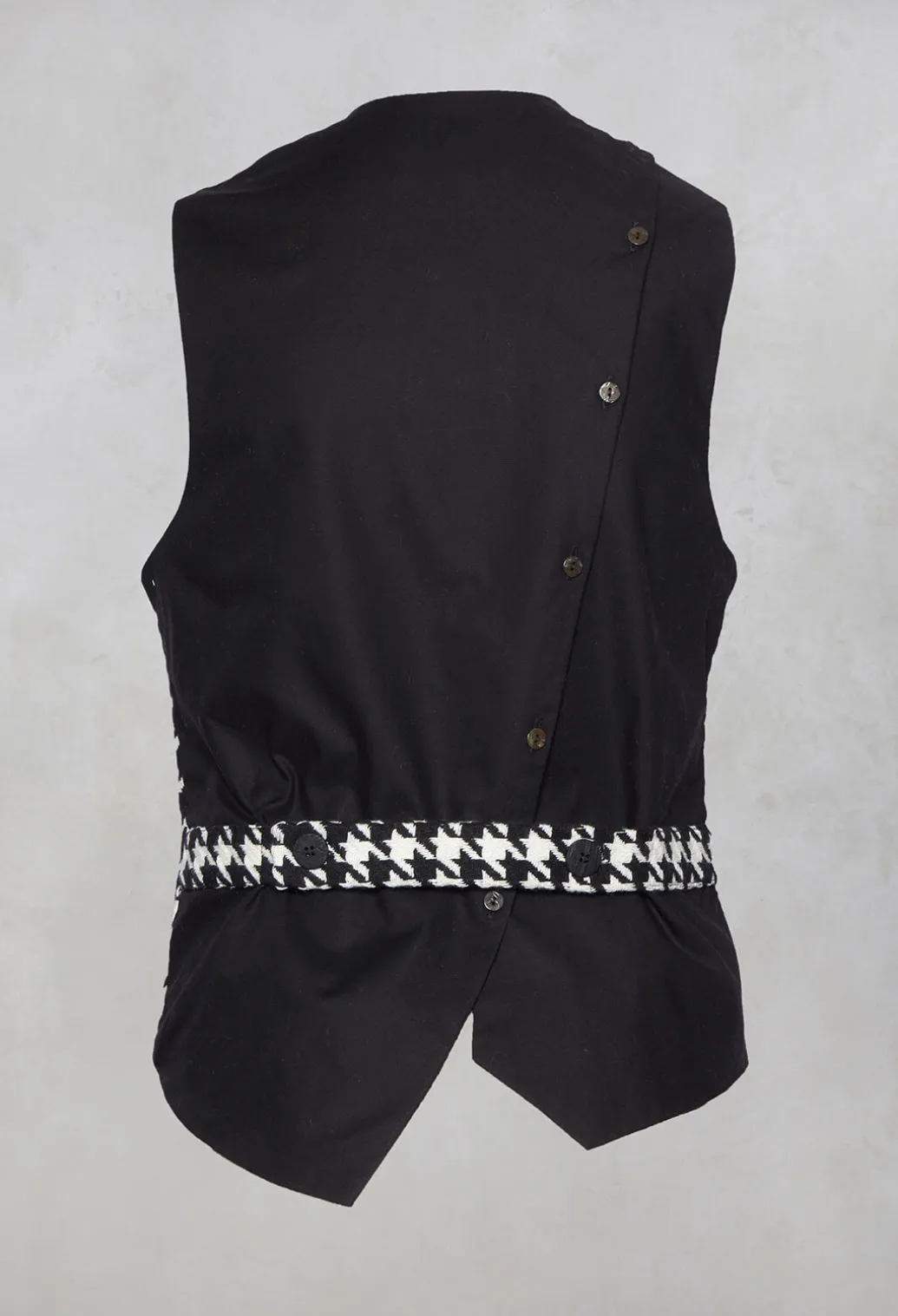 Hounds Tooth Printed Waistcoat in 1000