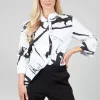 HULE Shirt in Black White Colourful