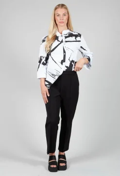 HULE Shirt in Black White Colourful