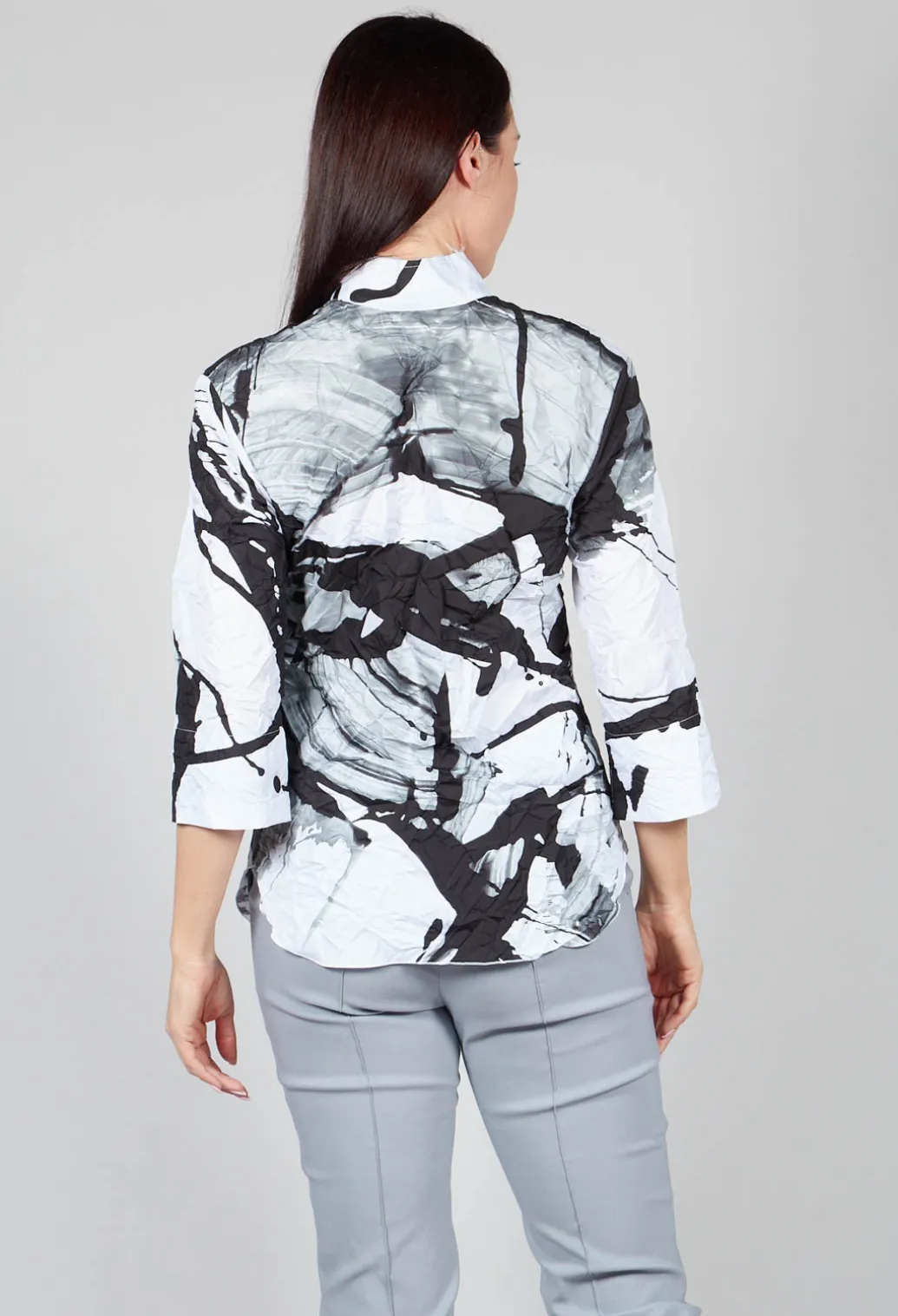 HULE Shirt in Black White Colourful