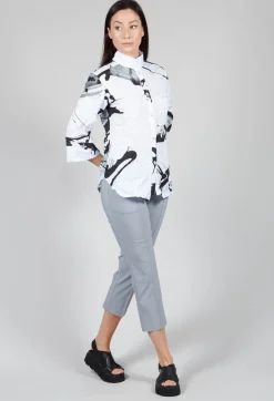 HULE Shirt in Black White Colourful