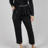 Hyper Trousers in Black Pinstripe
