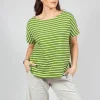 Ibisco R Stripe T-Shirt in Avocado