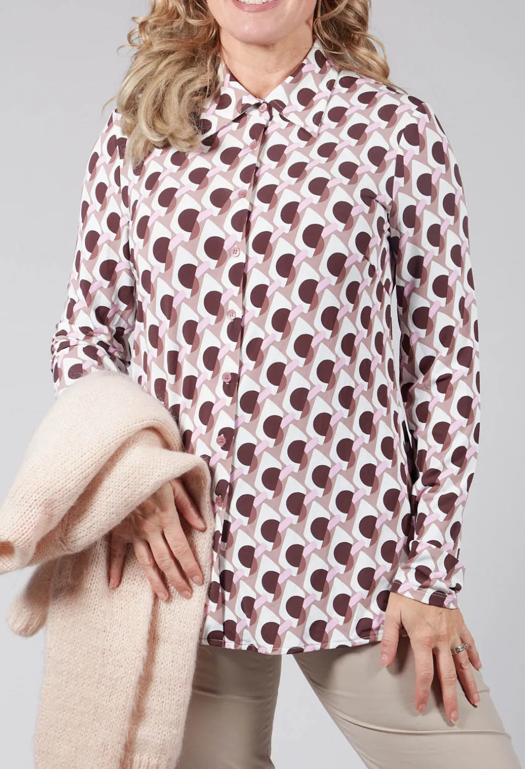 Ice Cream Shirt in Rosa / Moro / Brick