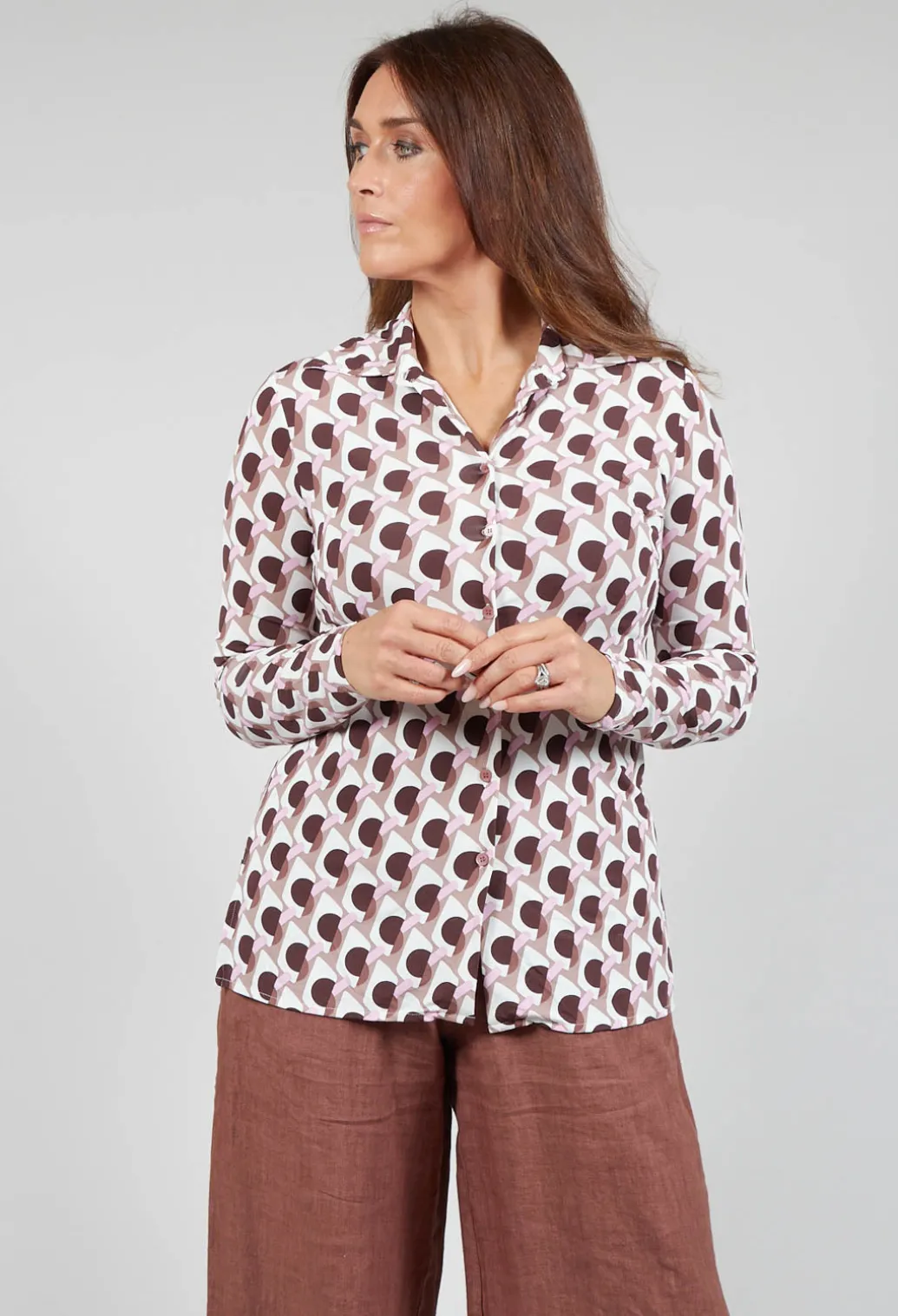 Ice Cream Shirt in Rosa / Moro / Brick