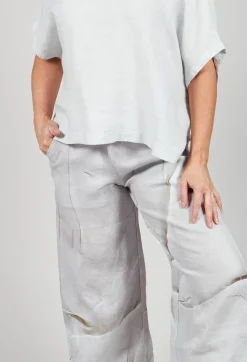 Ido Printed Trousers in Greige