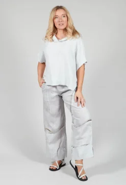 Ido Printed Trousers in Greige