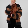 Illimani Short Jacket in Nero Cognac
