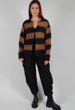 Illimani Short Jacket in Nero Cognac