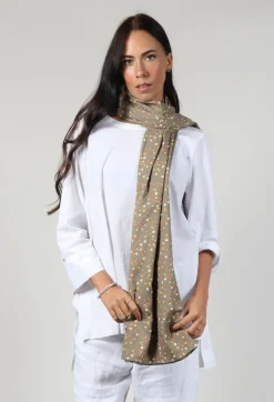 Ilona Shawl in Brown Flower Print
