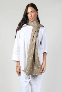 Ilona Shawl in Brown Flower Print