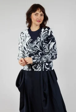 Include Cardigan in Floral Navy