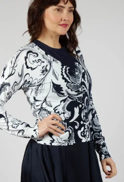Include Cardigan in Floral Navy