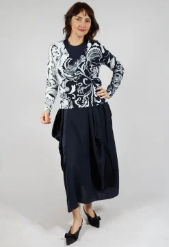 Include Cardigan in Floral Navy