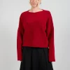 Inerte Knitted Jumper in Fire Red