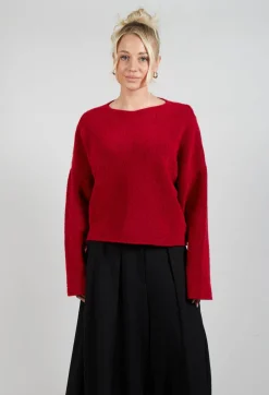 Inerte Knitted Jumper in Fire Red