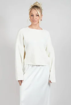 Inerte Knitted Jumper in Grandpa Ecru