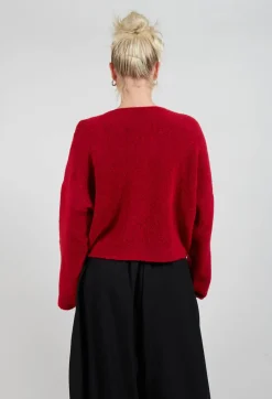 Inerte Knitted Jumper in Fire Red