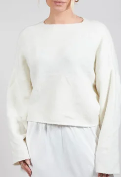 Inerte Knitted Jumper in Grandpa Ecru