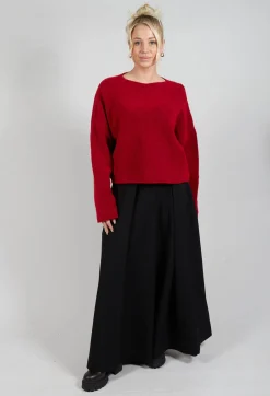 Inerte Knitted Jumper in Fire Red