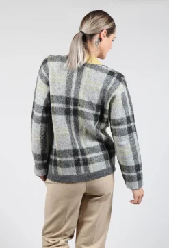 Ingrid Cardigan in Black and Yellow