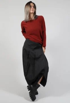 Inox Cross Skirt in Slate