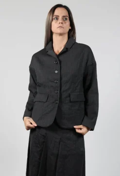 Inox Loose Blazer in Slate