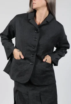 Inox Loose Blazer in Slate