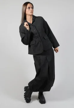 Inox Loose Blazer in Slate