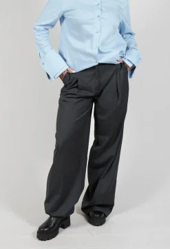 Irene Straight Leg Trouser in Antracite