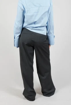 Irene Straight Leg Trouser in Antracite