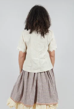 Iris Blouse in Bone White