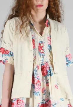 Iris Blouse in Bone White