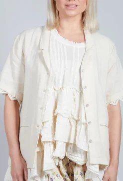 Iris Blouse in Bone White