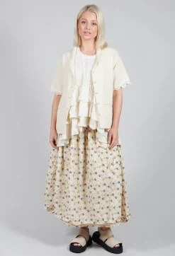 Iris Blouse in Bone White