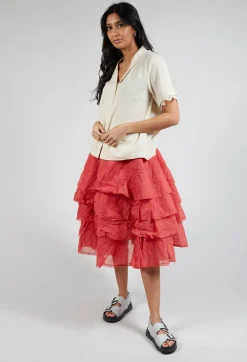 Iris Blouse in Bone White