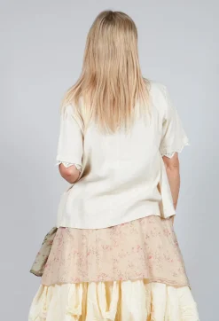 Iris Blouse in Bone White