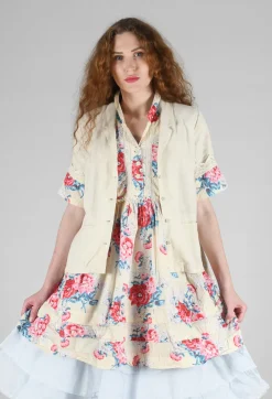 Iris Blouse in Bone White