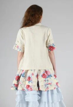 Iris Blouse in Bone White