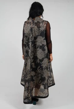 Irmo Dress in Gold-Black