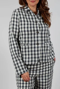 Jacket in Asfalto Check