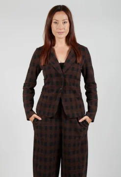Jacket in Dotted Check